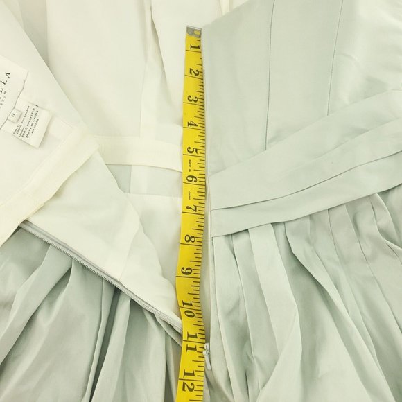 Priscilla of Boston Womens Silver Strapless Formal Back Zip Mini Dress Size 8 - Picture 8 of 15